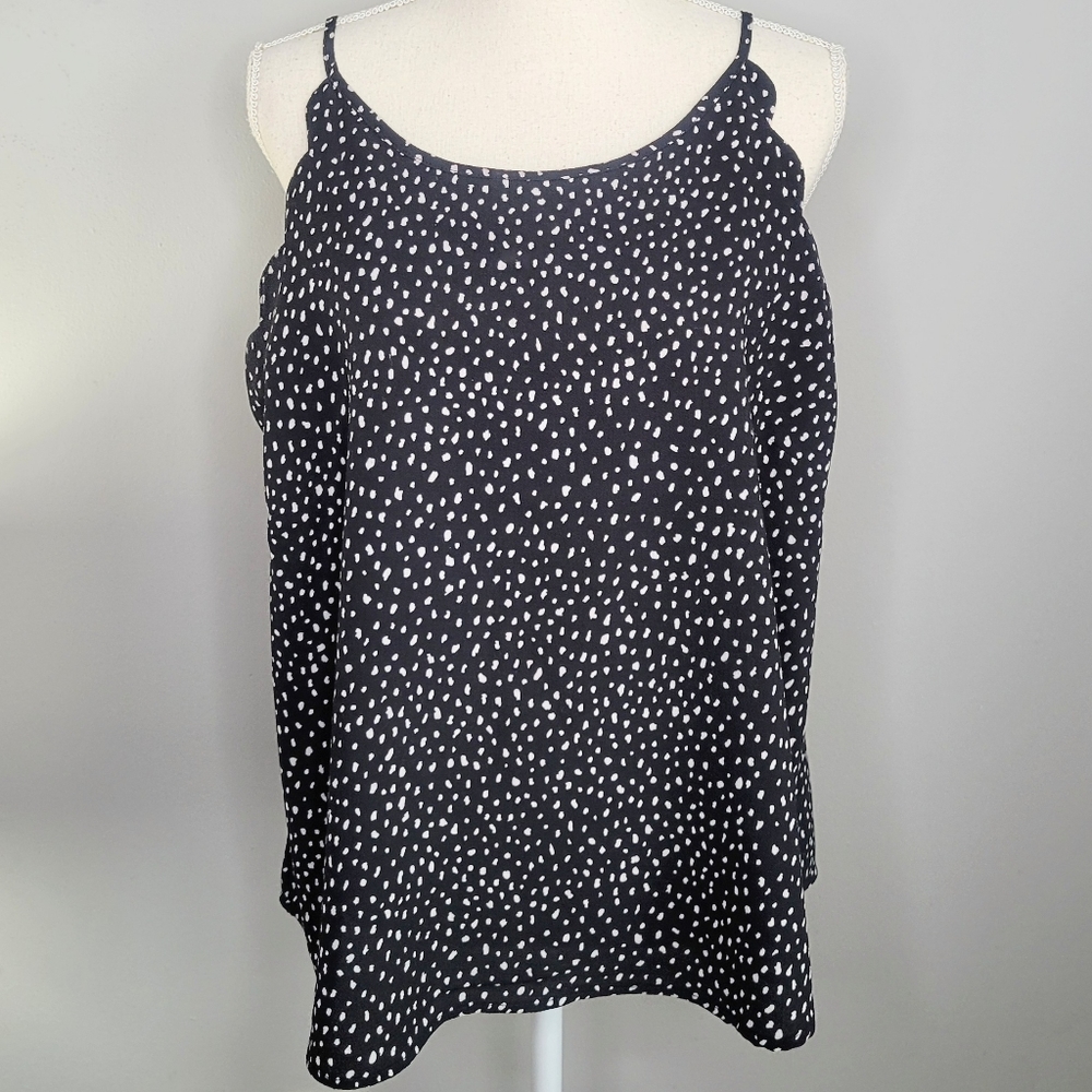 Madison Paris New York Speckled Sleeveless Tank Top Women's size large - Picture 3 of 6